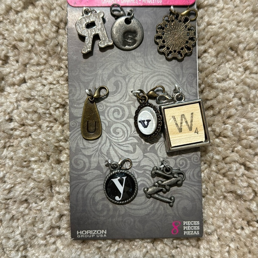 My Life by Amy labbe alphabet and bling, charm, set - Picture 3 of 3